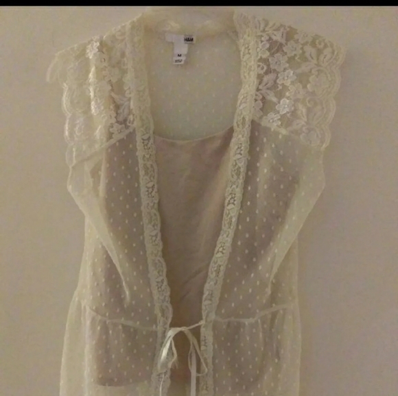 Lace cami cover up